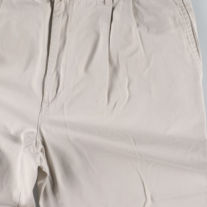 90'S Tommy Hilfiger Two-pleat Chino Pants Men's W35 Vintage cotton gray type Vintage Second Hand