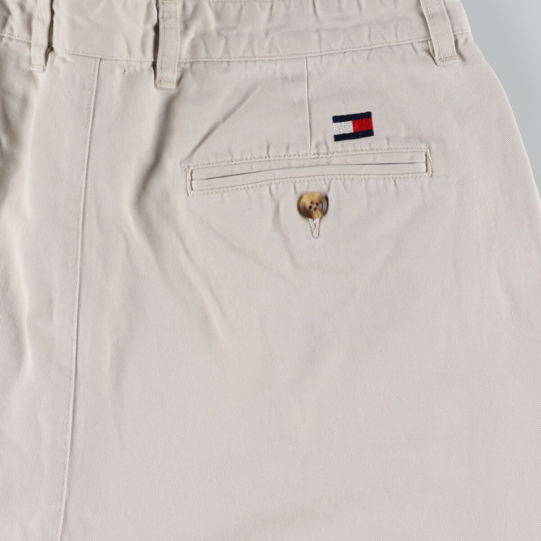 90'S Tommy Hilfiger Two-pleat Chino Pants Men's W35 Vintage cotton gray type Vintage Second Hand