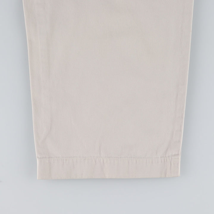 90'S Tommy Hilfiger Two-pleat Chino Pants Men's W35 Vintage cotton gray type Vintage Second Hand