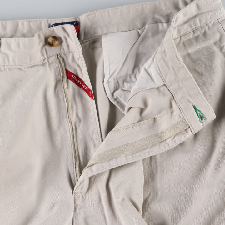 90'S Tommy Hilfiger Two-pleat Chino Pants Men's W35 Vintage cotton gray type Vintage Second Hand