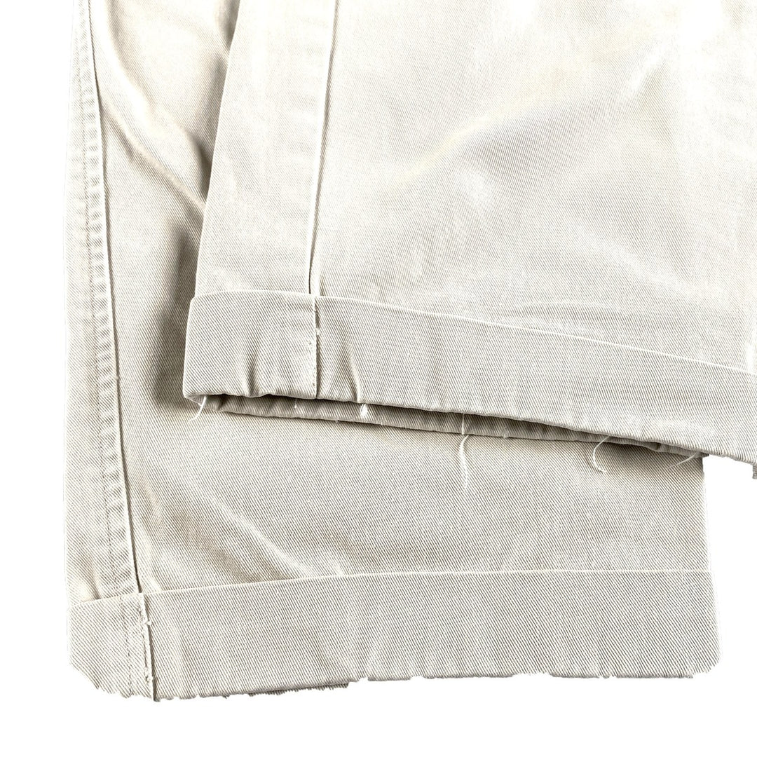 90'S Timberland WEATHERGEAR Two-pleat Chino Pants Men's W34 Vintage cotton Beige type Vintage Second Hand