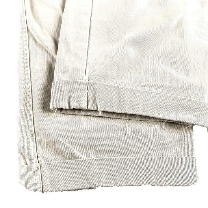 90'S Timberland WEATHERGEAR Two-pleat Chino Pants Men's W34 Vintage cotton Beige type Vintage Second Hand