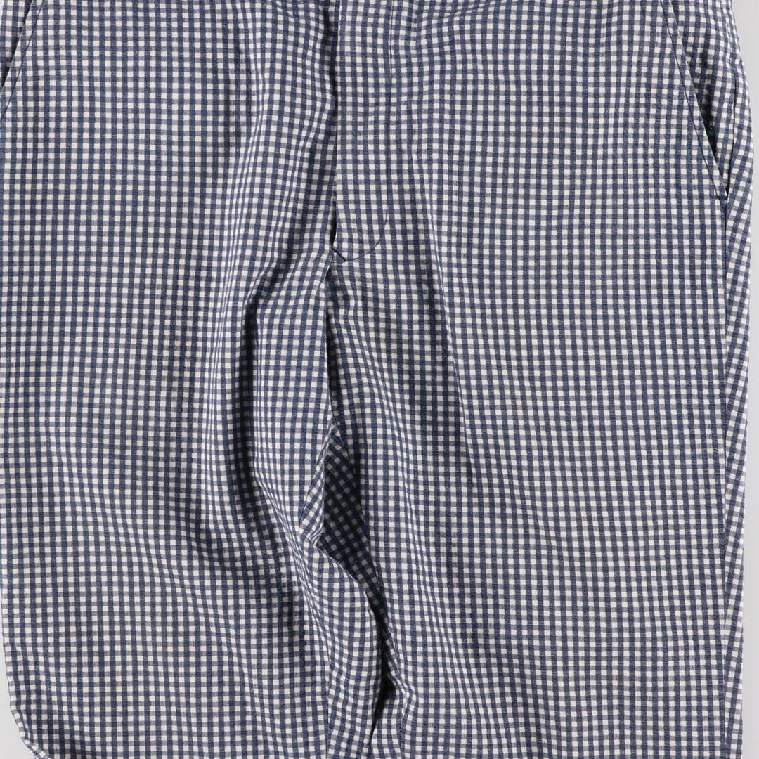 70'S Gingham Check Seersucker Slacks Pants Men's W36 Vintage / eaa460034