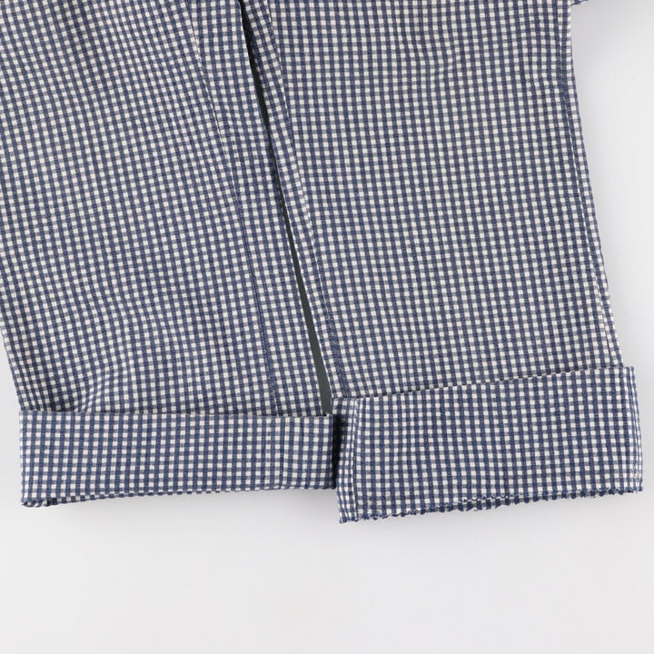 70'S Gingham Check Seersucker Slacks Pants Men's W36 Vintage / eaa460034