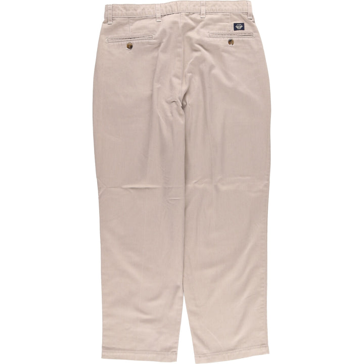 90'S Levi's Classic Fit Two-pleat Chino Pants, Made in USA, Men's, W34, Vintage cotton beige type brown Vintage Second Hand