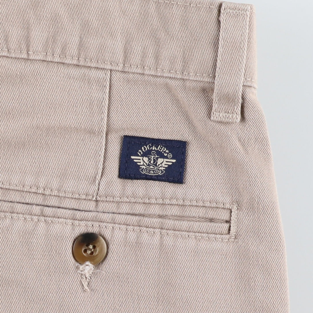 90'S Levi's Classic Fit Two-pleat Chino Pants, Made in USA, Men's, W34, Vintage cotton beige type brown Vintage Second Hand