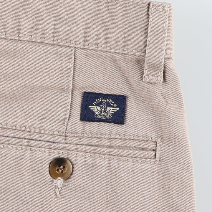 90'S Levi's Classic Fit Two-pleat Chino Pants, Made in USA, Men's, W34, Vintage cotton beige type brown Vintage Second Hand