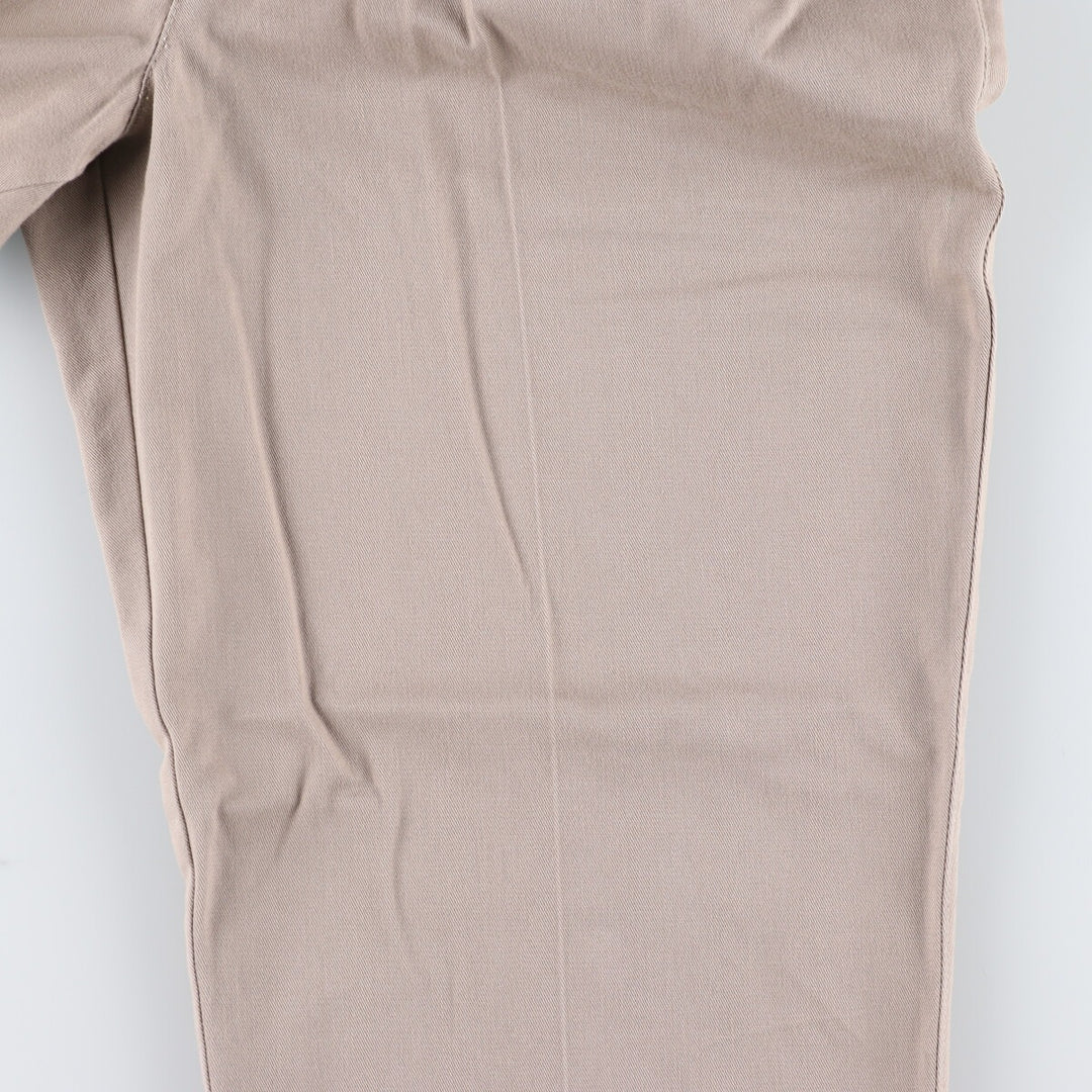 90'S Levi's Classic Fit Two-pleat Chino Pants, Made in USA, Men's, W34, Vintage cotton beige type brown Vintage Second Hand