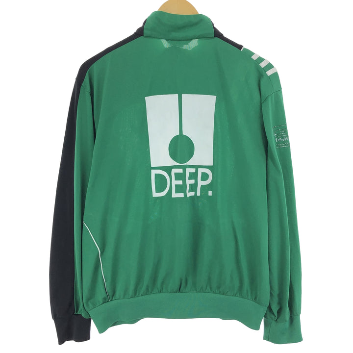 00'S adidas jersey track jacket men's size M polyester green type Vintage Second Hand