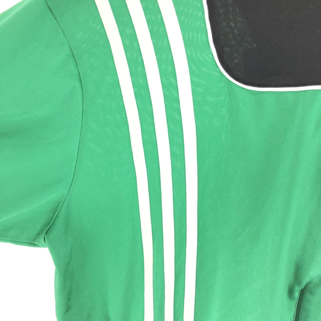 00'S adidas jersey track jacket men's size M polyester green type Vintage Second Hand
