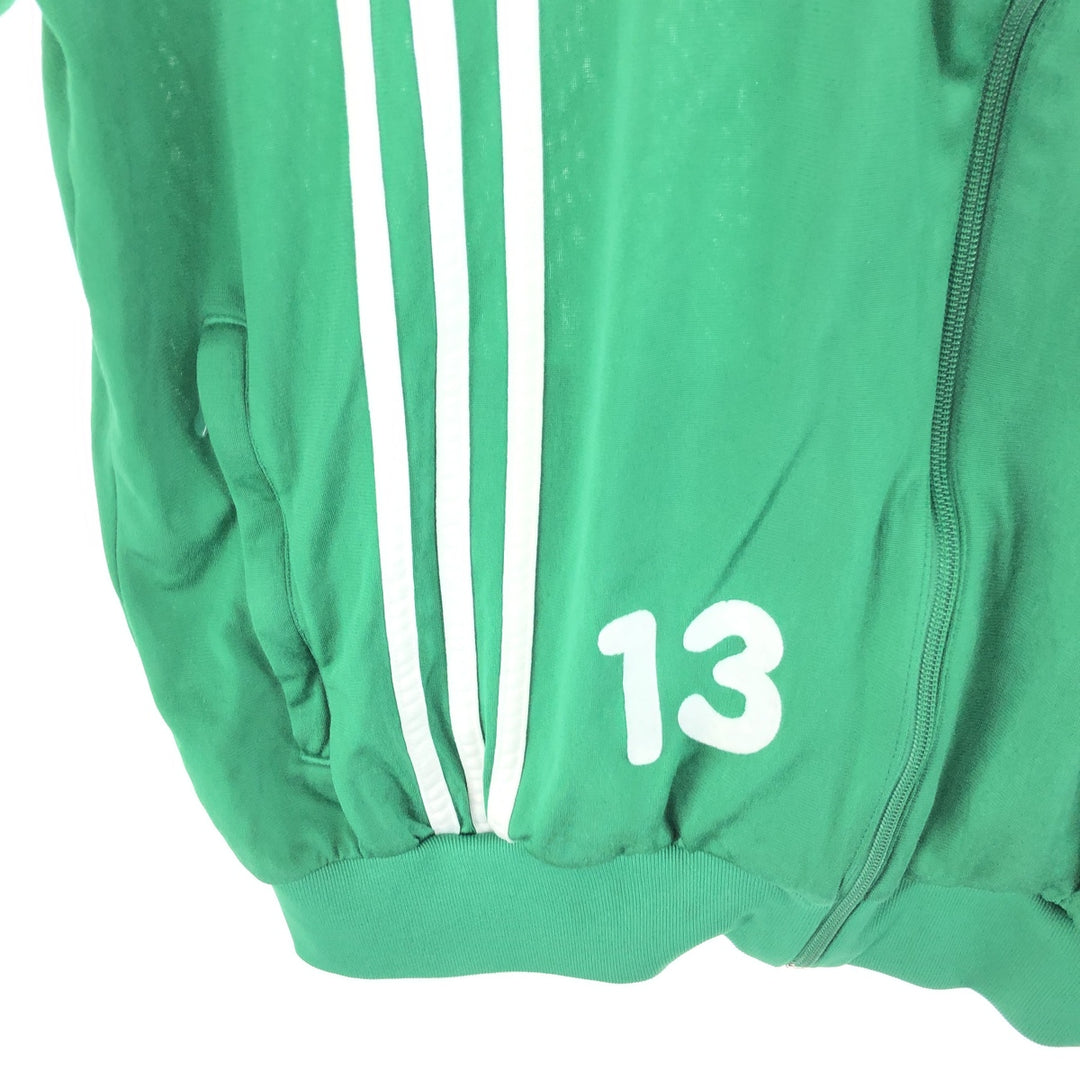 00'S adidas jersey track jacket men's size M polyester green type Vintage Second Hand