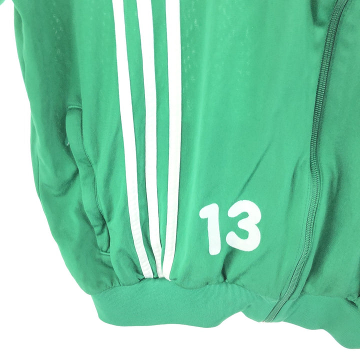 00'S adidas jersey track jacket men's size M polyester green type Vintage Second Hand