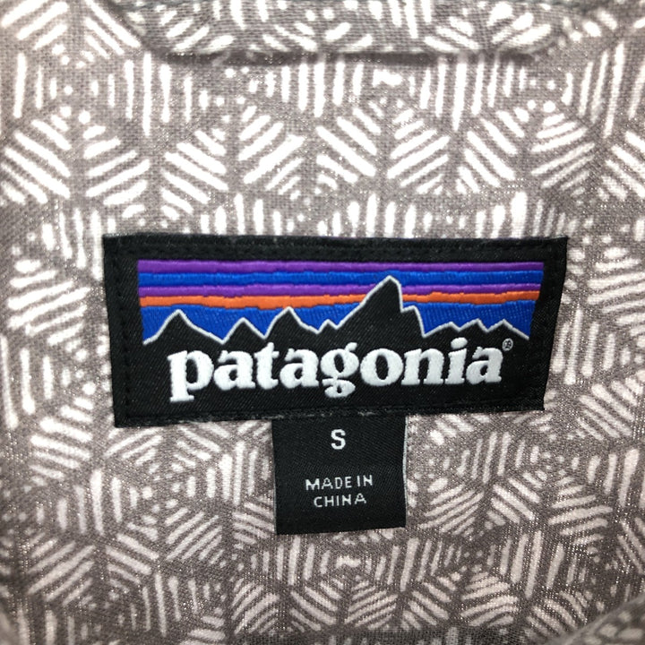 Patagonia Backstep Shirt 53139SP18 All-over Print Short Sleeve Linen Shirt Box Shirt Men's S /eaa460149