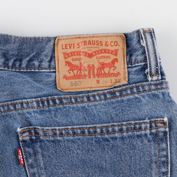 Levi's 560 tapered denim pants for men, size W33 / eaa460170