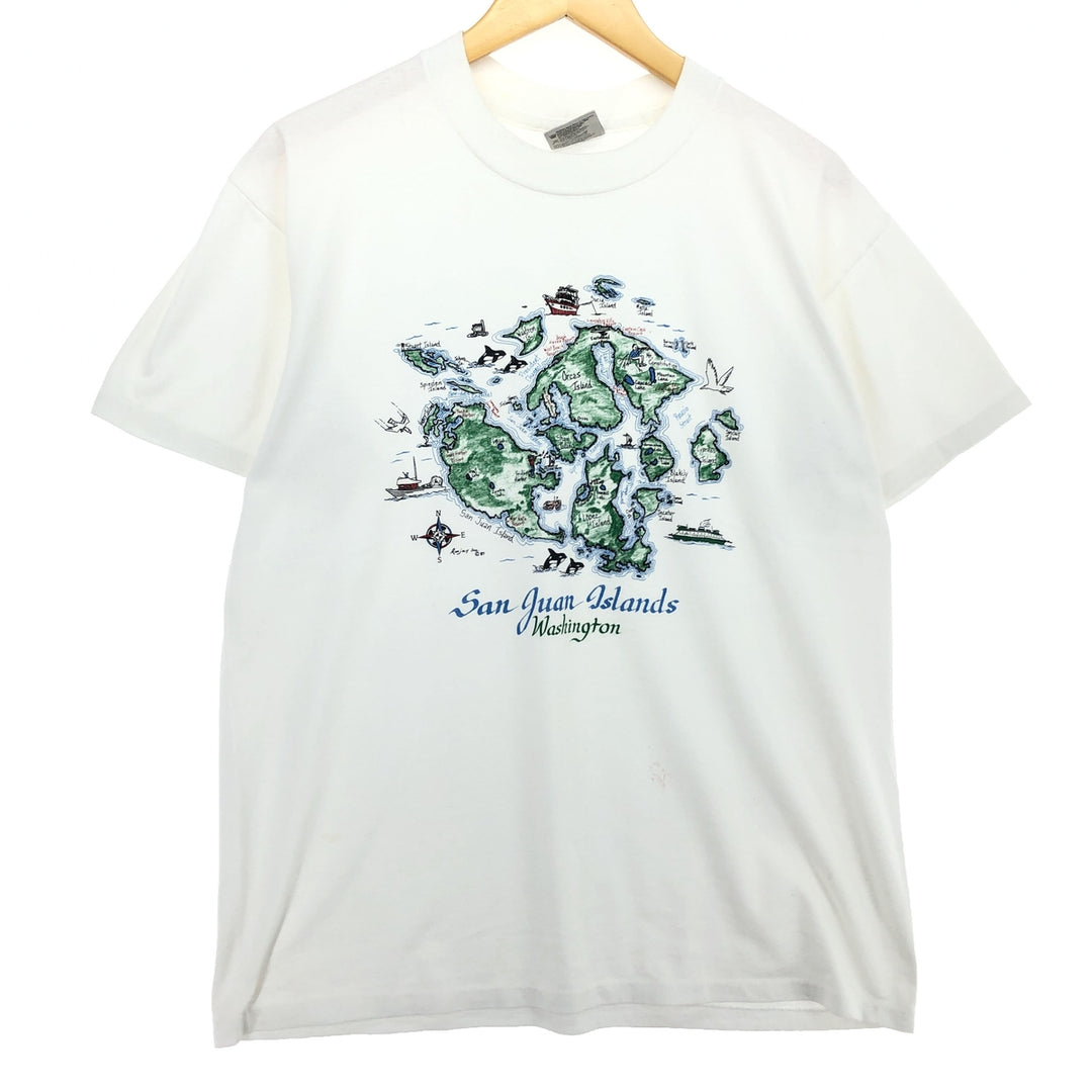 90'S ONEITA Printed T-shirt Men's L Vintage /eaa460183