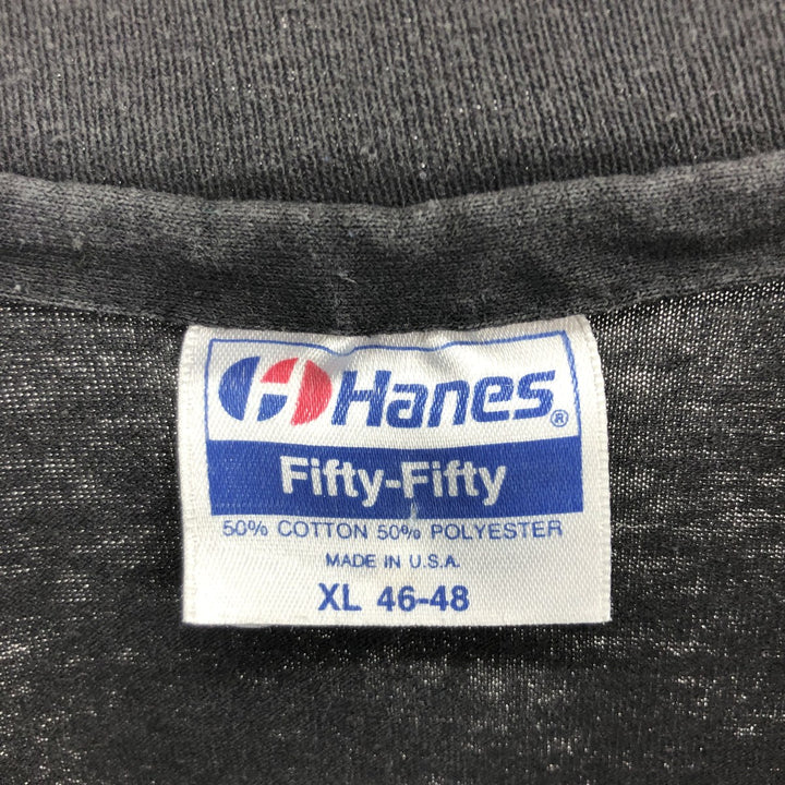 80'S Hanes Fifty-Fifty Blue Tag Printed T-Shirt Made in USA Men's XL Vintage /eaa460188