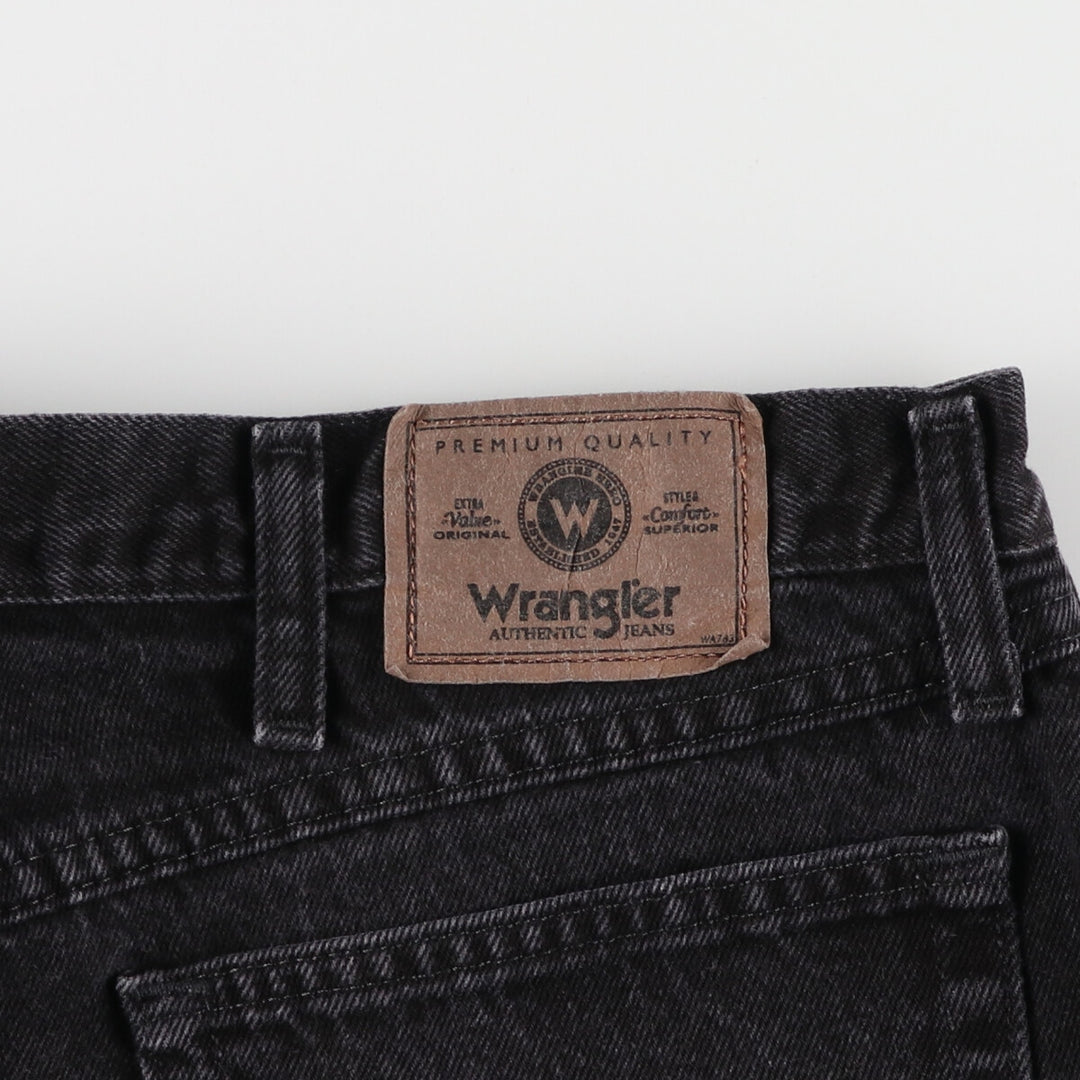 Wrangler Black Denim Straight Denim Pants Men's W36 / eaa460324