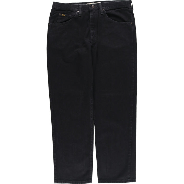 Lee REGULAR FIT Black Denim Straight Denim Pants Men's w36 cotton black type Vintage Second Hand
