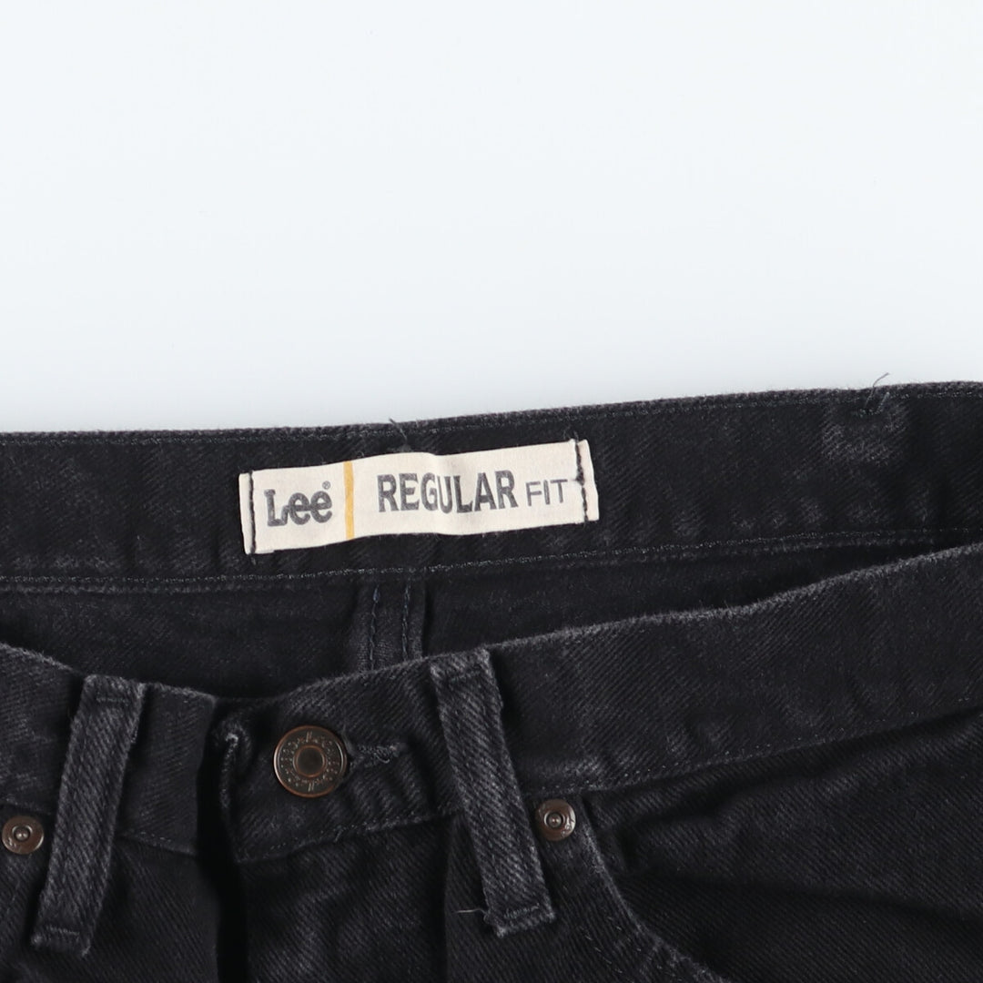 Lee REGULAR FIT Black Denim Straight Denim Pants Men's w36 cotton black type Vintage Second Hand