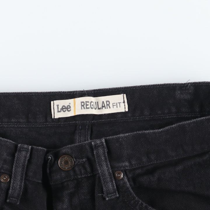 Lee REGULAR FIT Black Denim Straight Denim Pants Men's w36 cotton black type Vintage Second Hand