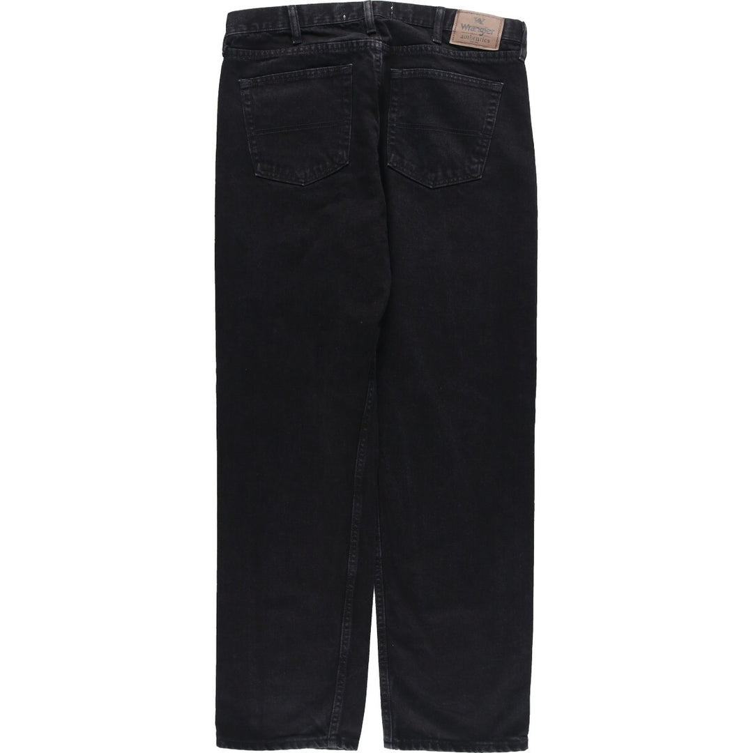 Wrangler Authentics Black Denim Straight Denim Pants Men's W37 cotton black type Vintage Second Hand