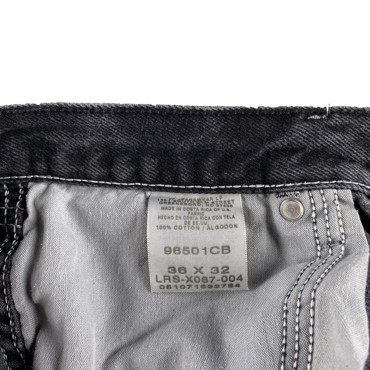 Wrangler Plain Black Denim Tapered Denim Pants Men's W35 cotton black type Vintage Second Hand