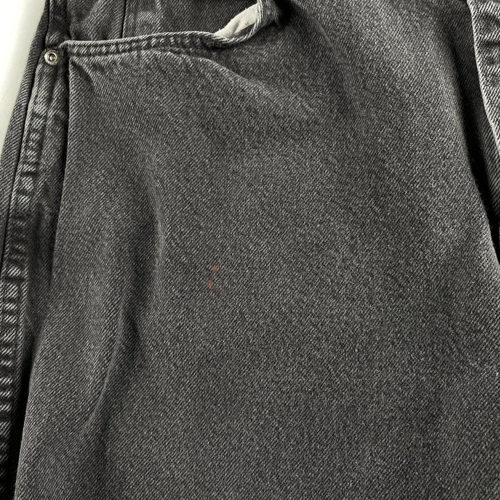 Wrangler Plain Black Denim Tapered Denim Pants Men's W35 cotton black type Vintage Second Hand