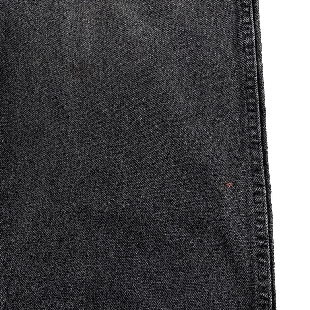 Wrangler Plain Black Denim Tapered Denim Pants Men's W35 cotton black type Vintage Second Hand