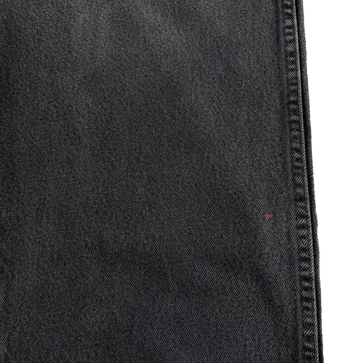 Wrangler Plain Black Denim Tapered Denim Pants Men's W35 cotton black type Vintage Second Hand