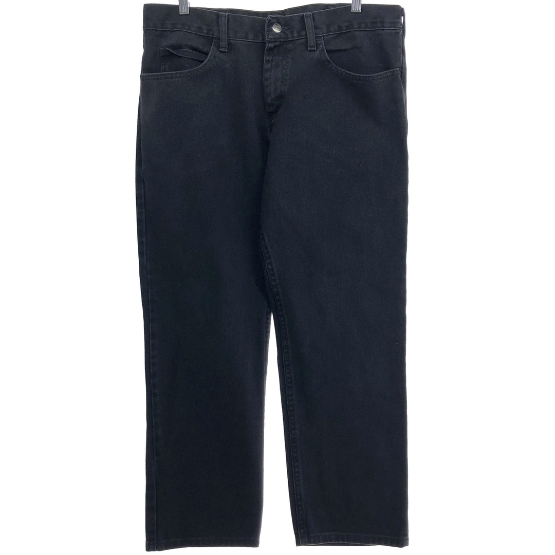 Lee REGULAR FIT Black Denim Straight Denim Pants Men's w37 cotton black type Vintage Second Hand