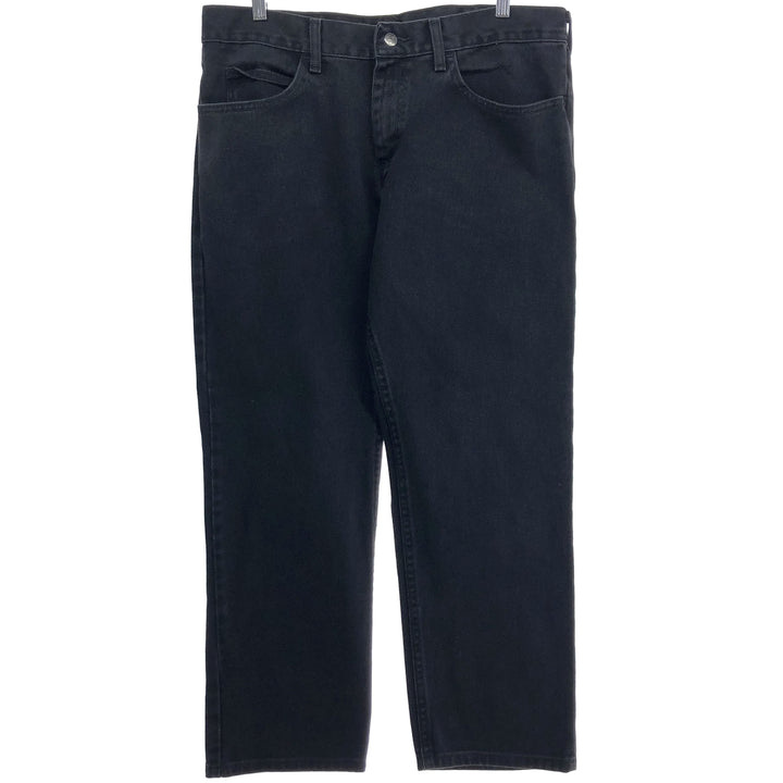 Lee REGULAR FIT Black Denim Straight Denim Pants Men's w37 cotton black type Vintage Second Hand