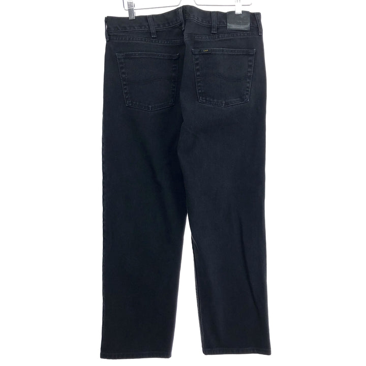 Lee REGULAR FIT Black Denim Straight Denim Pants Men's w37 cotton black type Vintage Second Hand