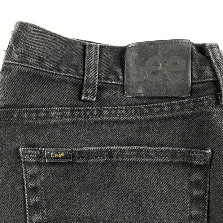 Lee REGULAR FIT Black Denim Straight Denim Pants Men's w37 cotton black type Vintage Second Hand