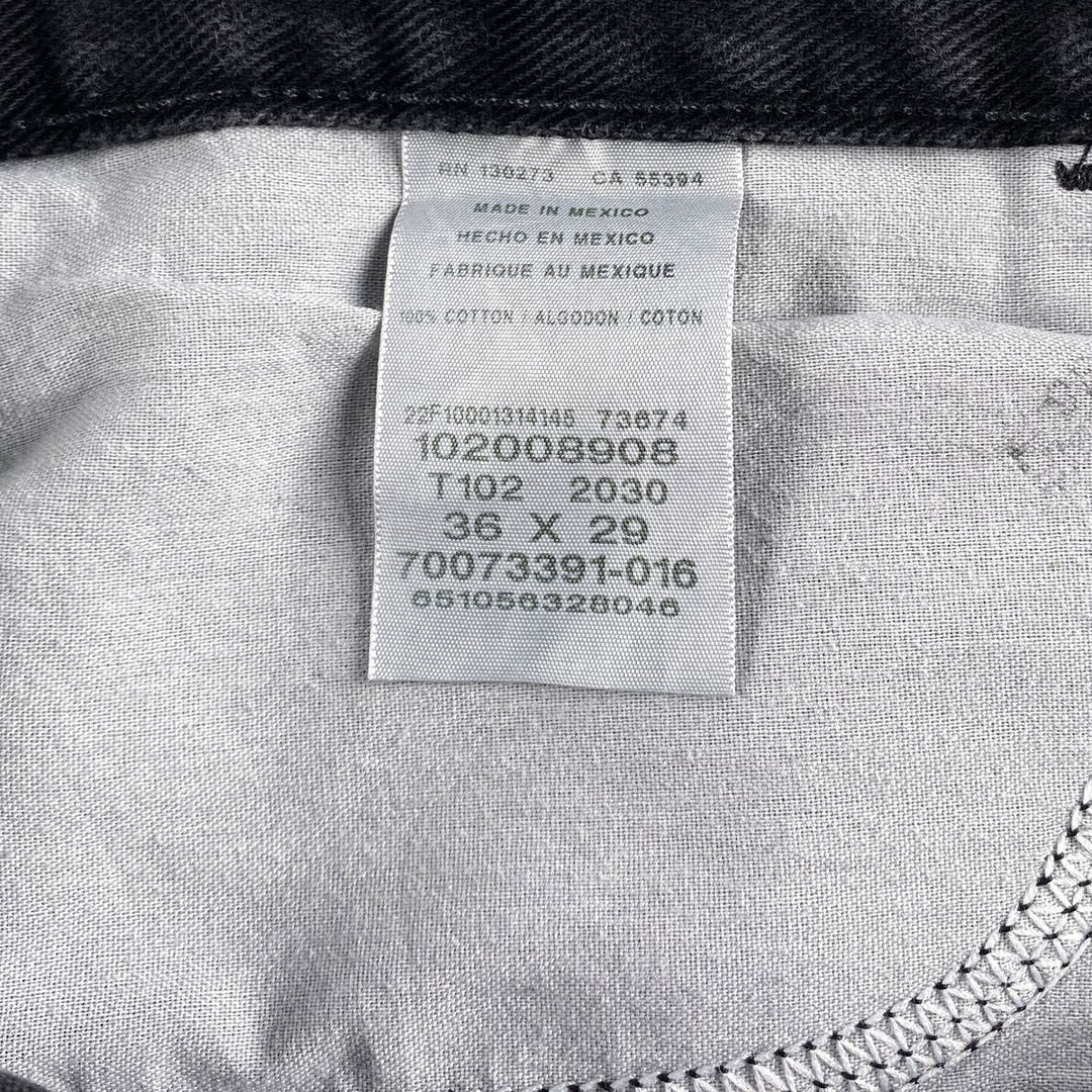 Lee REGULAR FIT Black Denim Straight Denim Pants Men's w37 cotton black type Vintage Second Hand