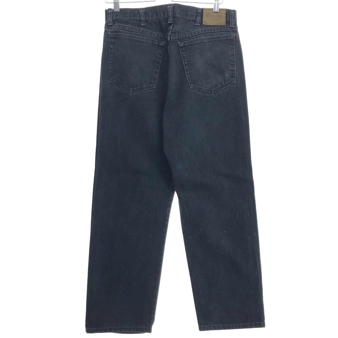 Wrangler Black Denim Straight Denim Pants Men's W33 cotton black type Vintage Second Hand
