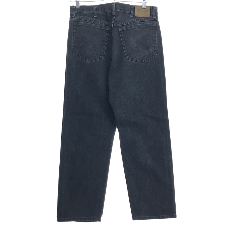 Wrangler Black Denim Straight Denim Pants Men's W33 cotton black type Vintage Second Hand