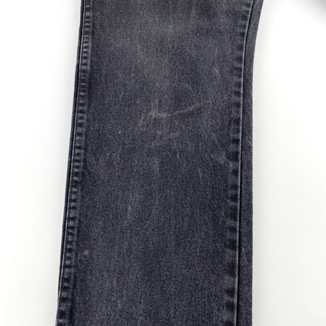 Wrangler Black Denim Straight Denim Pants Men's W33 cotton black type Vintage Second Hand
