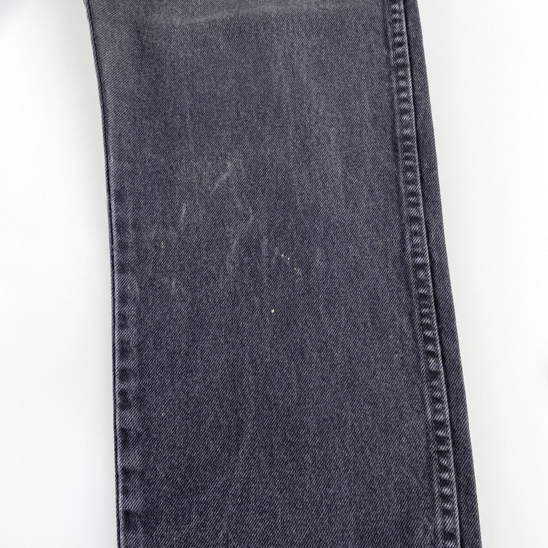 Wrangler Black Denim Straight Denim Pants Men's W33 cotton black type Vintage Second Hand