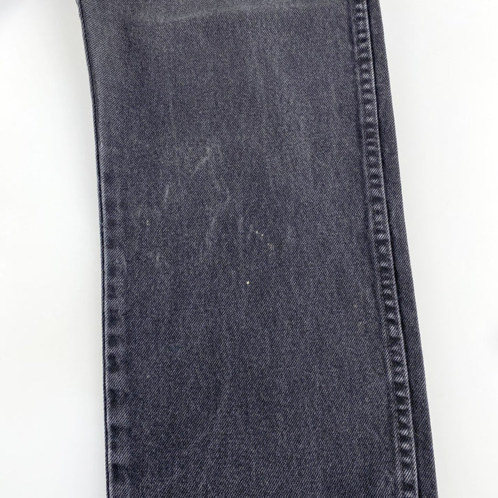 Wrangler Black Denim Straight Denim Pants Men's W33 cotton black type Vintage Second Hand