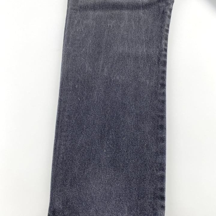 Wrangler Black Denim Straight Denim Pants Men's W33 cotton black type Vintage Second Hand