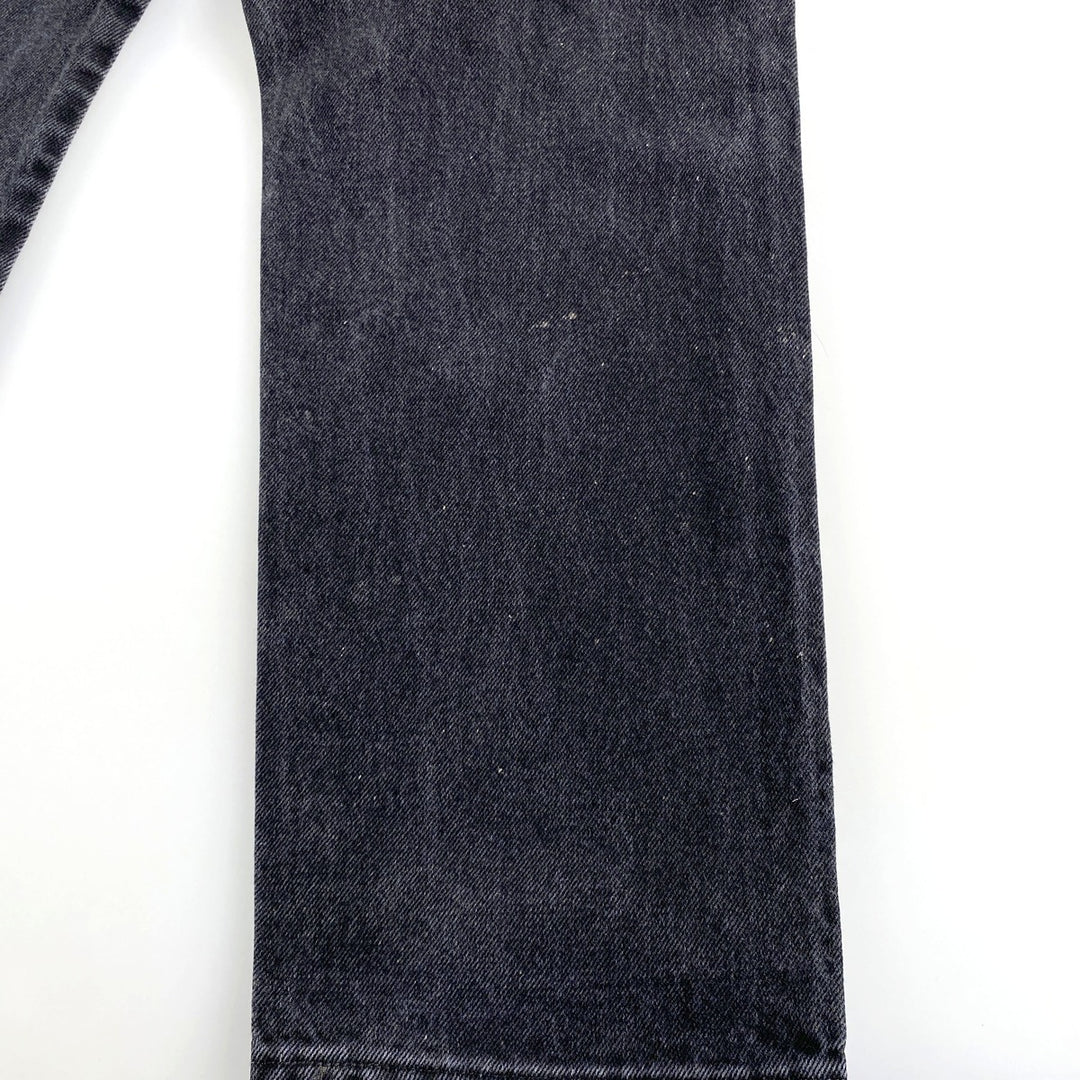 Wrangler Black Denim Straight Denim Pants Men's W33 cotton black type Vintage Second Hand