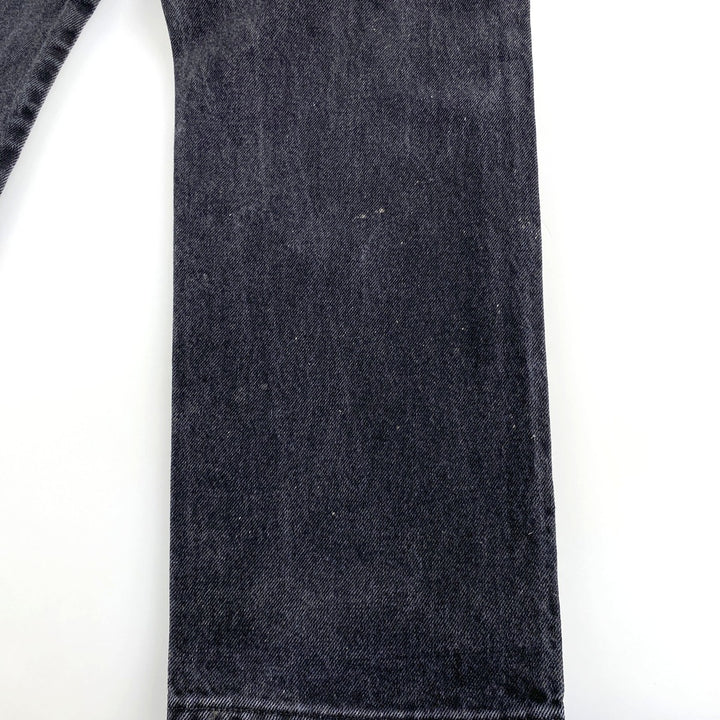 Wrangler Black Denim Straight Denim Pants Men's W33 cotton black type Vintage Second Hand
