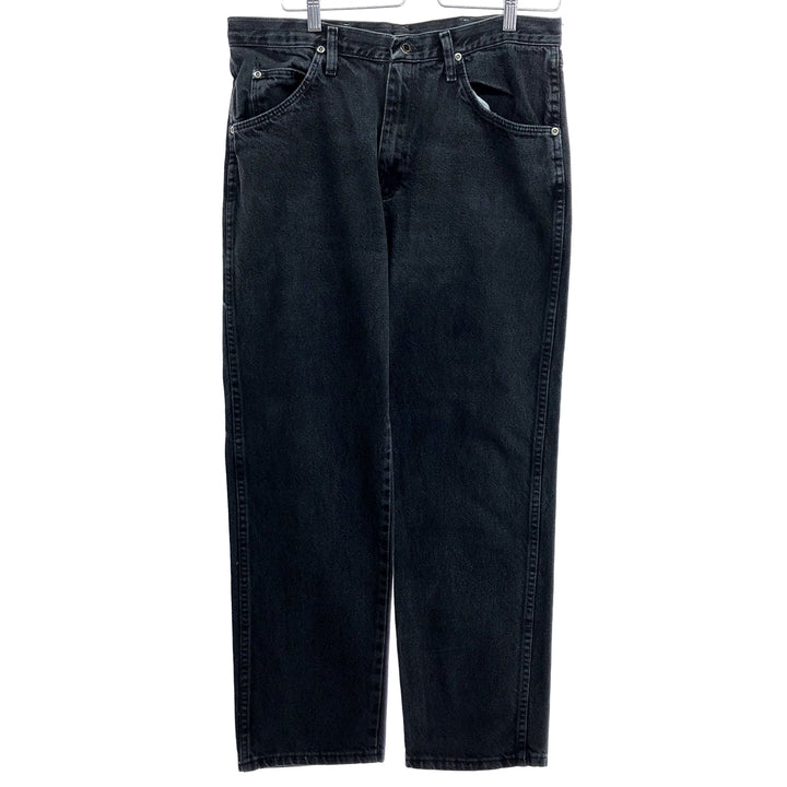 Wrangler Black Denim Tapered Denim Pants Men's W34 cotton black type Vintage Second Hand