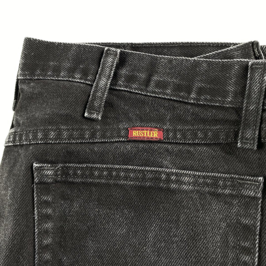 RUSTLER Black Denim Straight Denim Pants Men's w34 /eaa460389