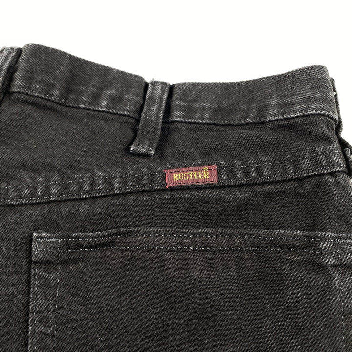 RUSTLER Black Denim Straight Denim Pants Men's w37 /eaa460390