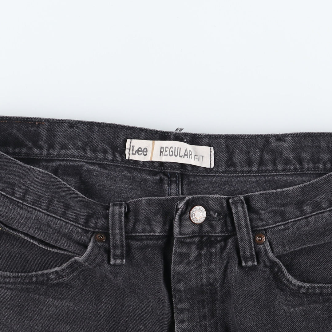 Lee REGULAR FIT Black Denim Straight Denim Pants Men's w37 cotton black type Vintage Second Hand