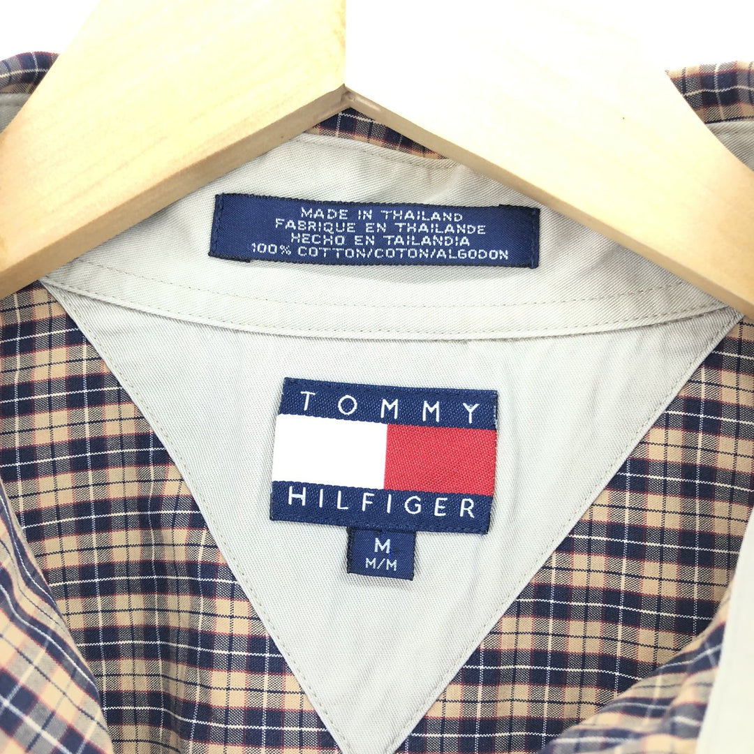 90'S Tommy Hilfiger Long Sleeve Button Down Check Shirt Men's M Vintage /eaa460452