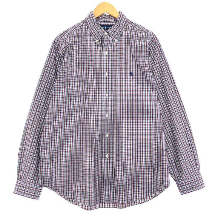 Ralph Lauren Classic Fit Long Sleeve Button Down Check Shirt Men's L /eaa460466