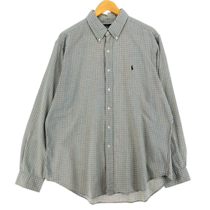 Ralph Lauren Classic Fit Long Sleeve Button Down Check Shirt Men's XL /eaa460467