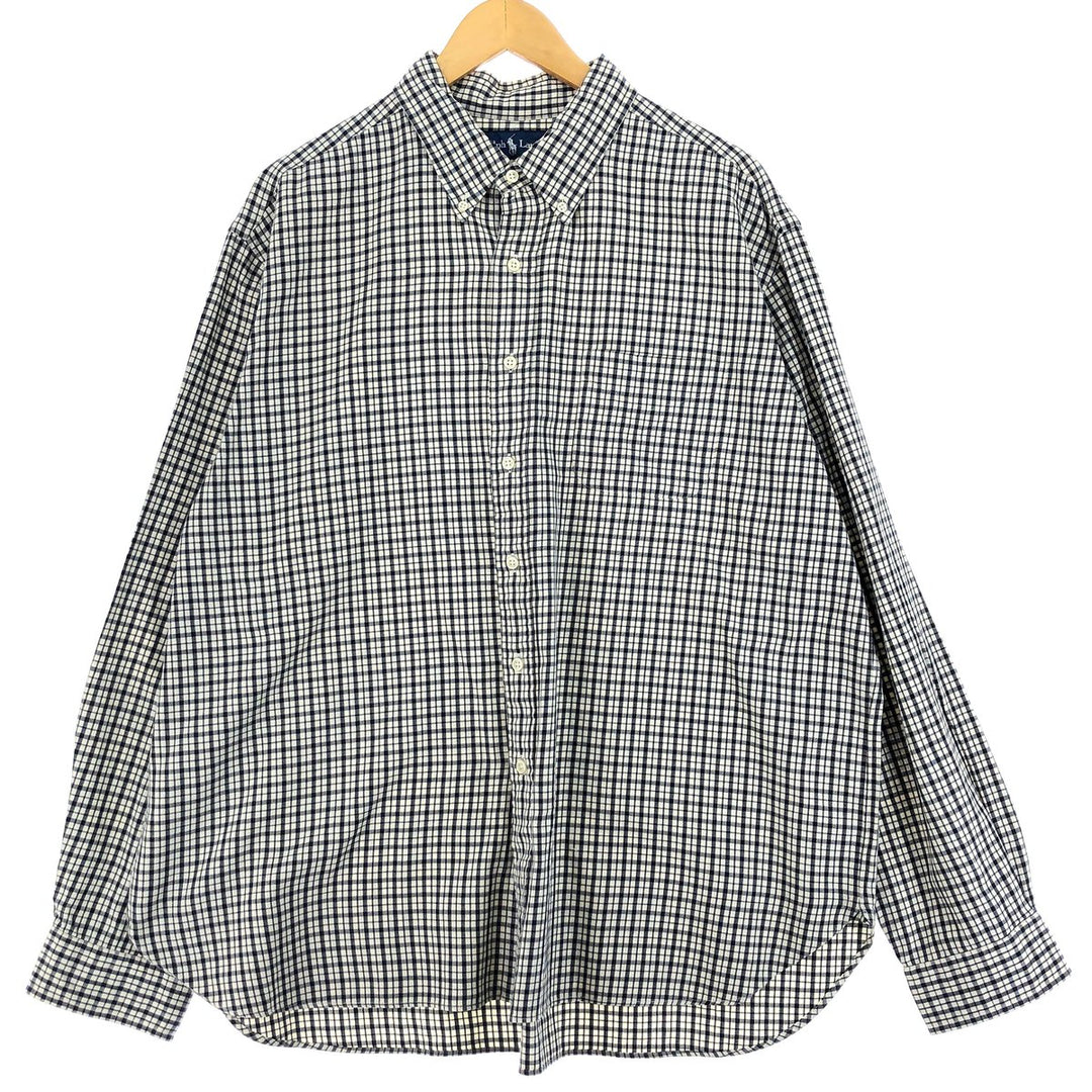 Ralph Lauren Long Sleeve Button Down Check Shirt Men's XXL /eaa460468